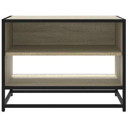 Mobile TV Rovere Sonoma 61x40x46 cm Legno Multistrato e Metallo