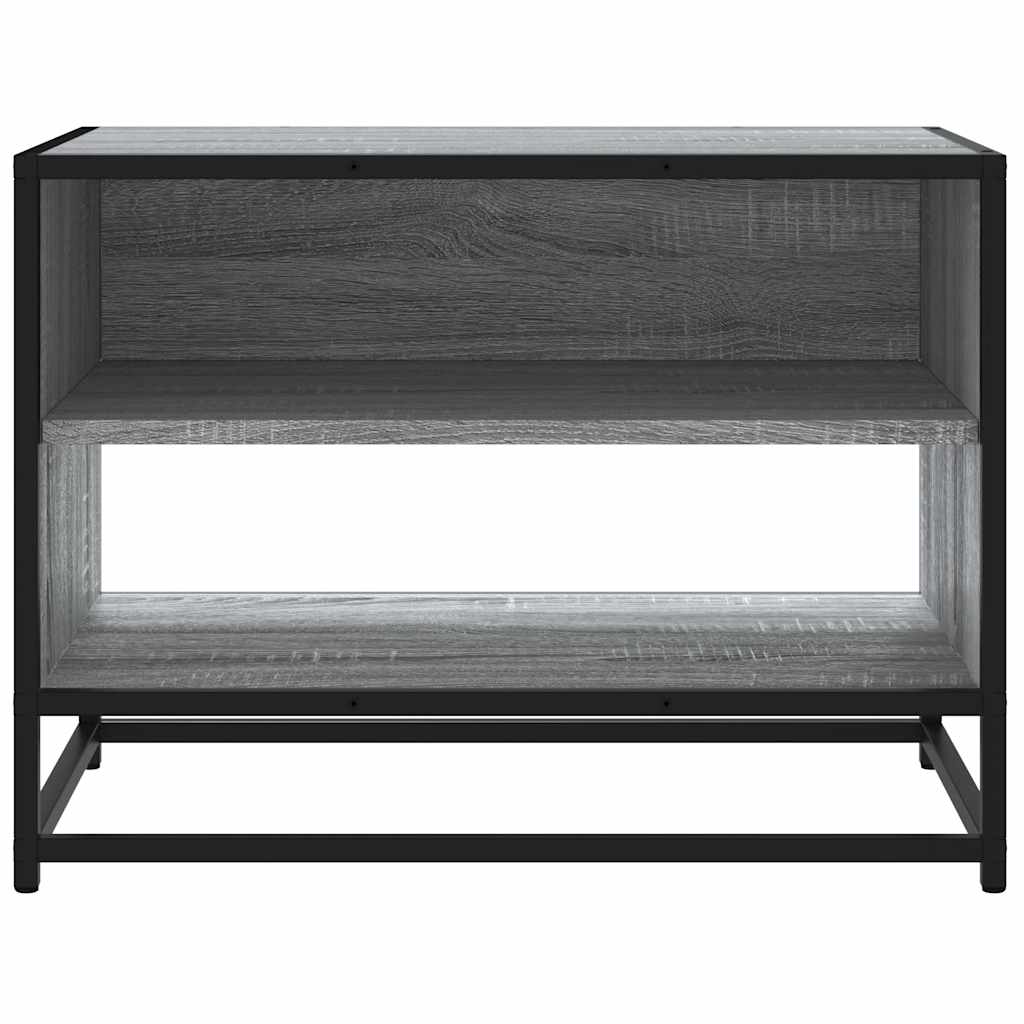 Mobile TV Grigio Sonoma 61x40x46 cm Legno Multistrato e Metallo
