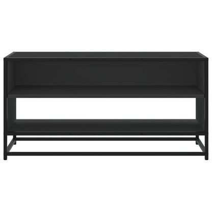 Mobile Porta TV Nero 91x40x46 cm in Truciolato e Metallo