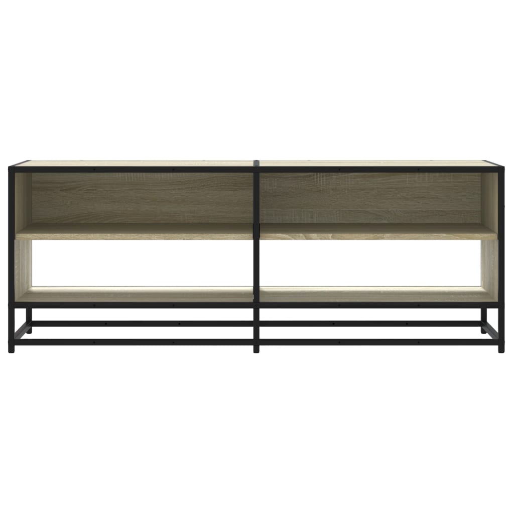 Mobile TV Rovere Sonoma 120,5x40x46cm Legno Multistrato Metallo