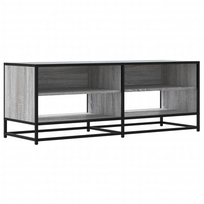 Mobile TV Grigio Sonoma 120,5x40x46cm Legno Multistrato Metallo