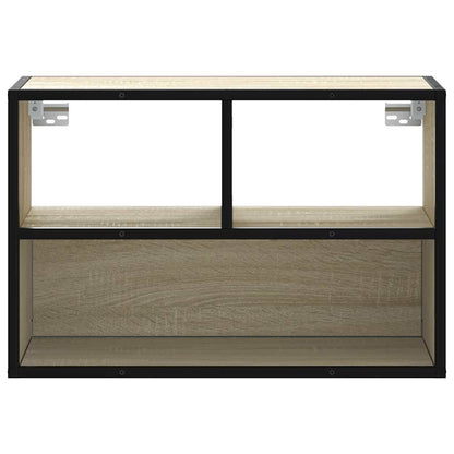 Mobile TV Rovere Sonoma 60x31x39,5cm Legno Multistrato Metallo