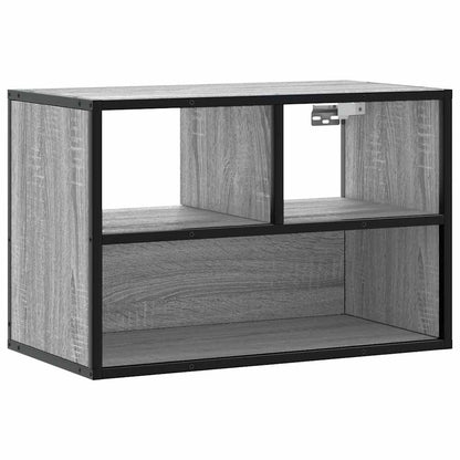 Mobile TV Grigio Sonoma 60x31x39,5cm in Truciolato e Metallo