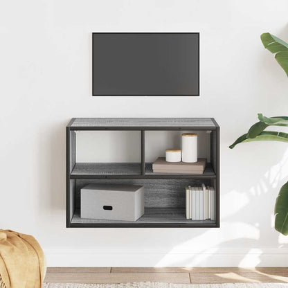 Mobile TV Grigio Sonoma 60x31x39,5cm in Truciolato e Metallo