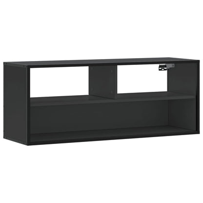 Mobile Porta TV Nero 100x31x39,5 cm in Truciolato e Metallo