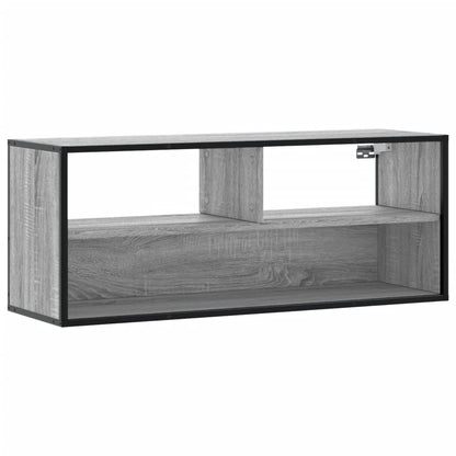 Mobile TV Grigio Sonoma 100x31x39,5cm Legno Multistrato Metallo