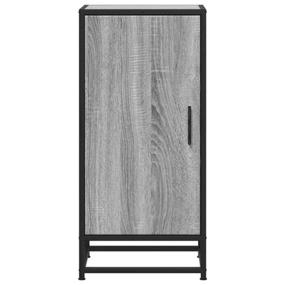 Credenza Grigio Sonoma 35,5x35x76 cm in Truciolato e Metallo
