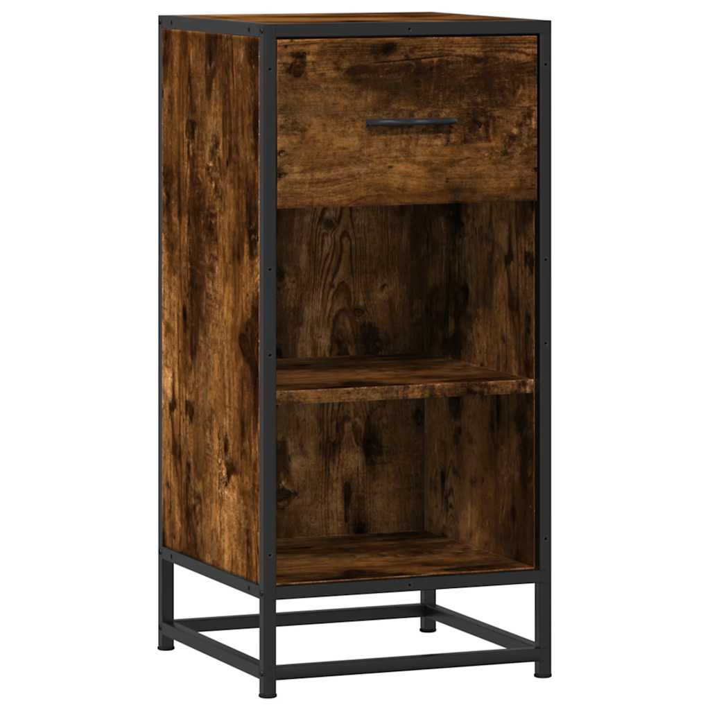 Credenza Rovere Fumo 35,5x35x76 cm in Truciolato