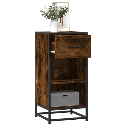 Credenza Rovere Fumo 35,5x35x76 cm in Truciolato