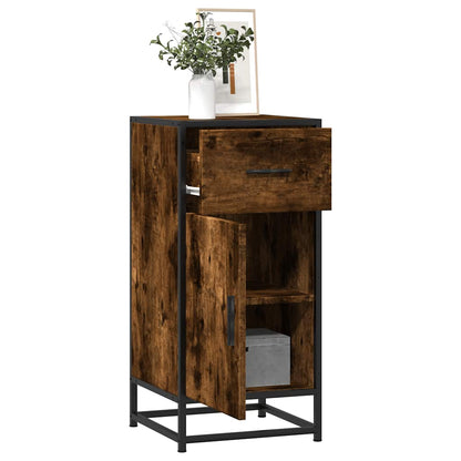 Credenza Rovere Fumo 35,5x35x76 cm in Truciolato