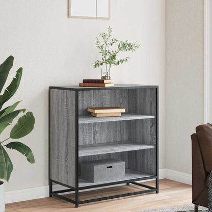 Credenza Grigio Sonoma 68x35x76 cm in Truciolato e Metallo