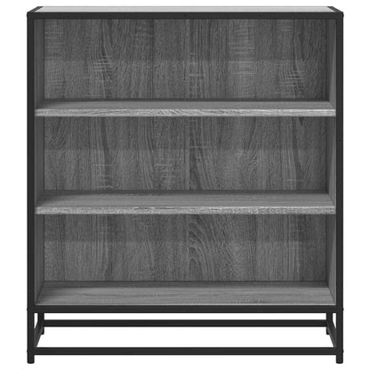 Credenza Grigio Sonoma 68x35x76 cm in Truciolato e Metallo