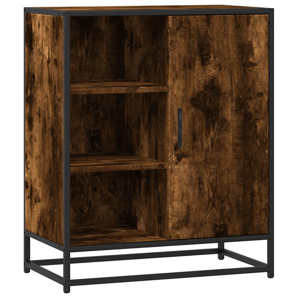Credenza Rovere Fumo 62x35x76 cm in Legno Multistrato