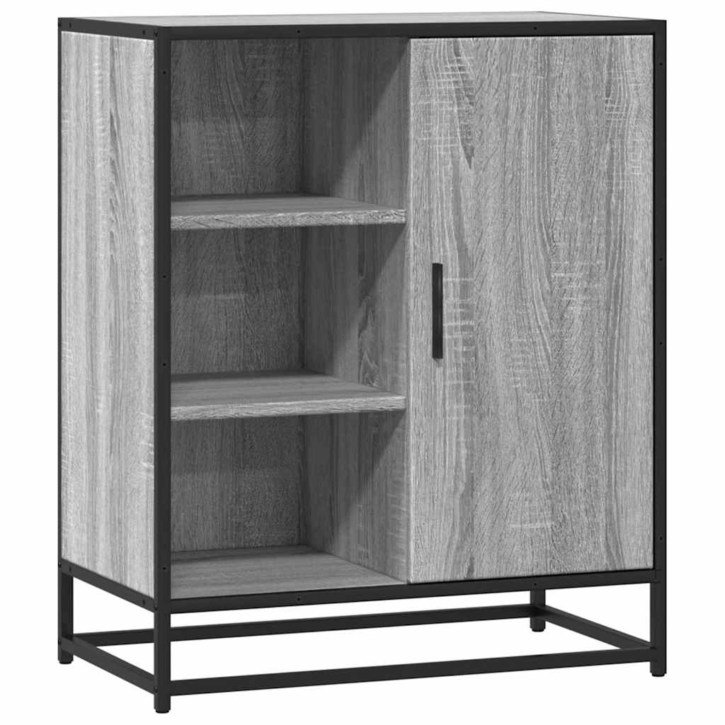 Credenza Grigio Sonoma 62x35x76 cm in Legno Multistrato