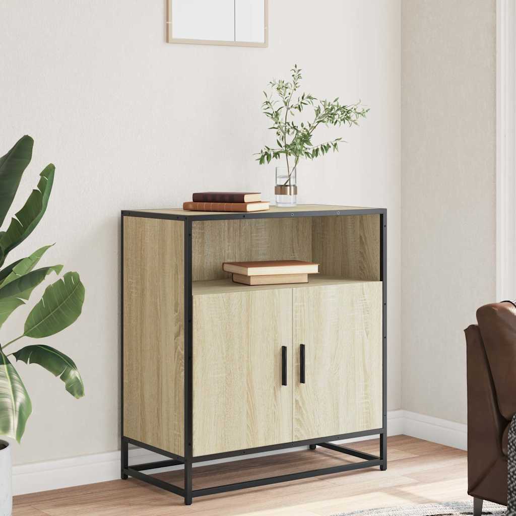 Credenza Rovere Sonoma 68x35x76 cm in Legno Multistrato