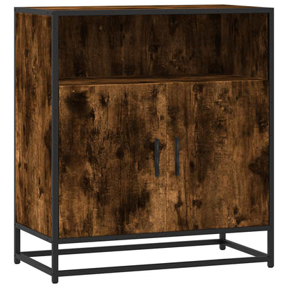 Credenza Rovere Fumo 68x35x76 cm in Legno Multistrato
