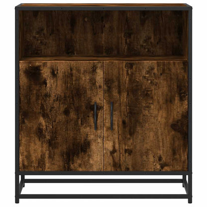 Credenza Rovere Fumo 68x35x76 cm in Legno Multistrato