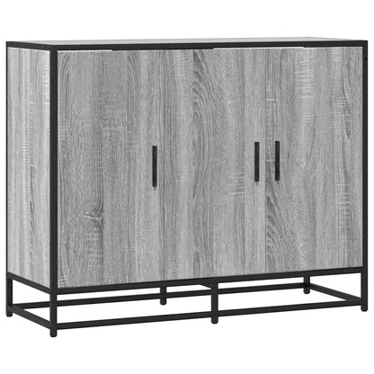 Credenza Grigio Sonoma 94x35x76 cm in Legno Multistrato