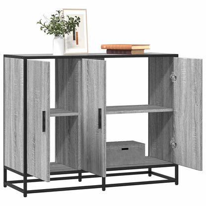 Credenza Grigio Sonoma 94x35x76 cm in Legno Multistrato