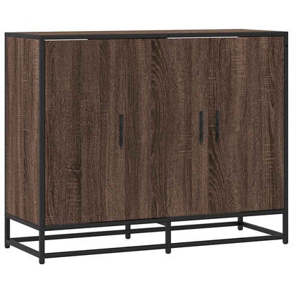 Credenza Rovere Marrone 94x35x76 cm in Legno Multistrato