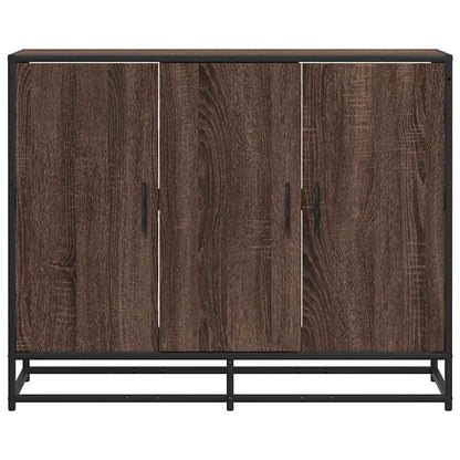 Credenza Rovere Marrone 94x35x76 cm in Legno Multistrato