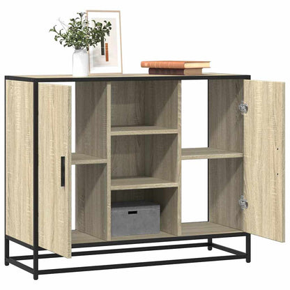 Credenza Rovere Sonoma 92x35x76 cm in Legno Multistrato