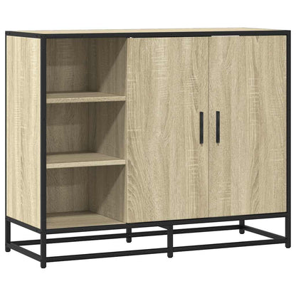 Credenza Rovere Sonoma 92x35x76 cm in Legno Multistrato