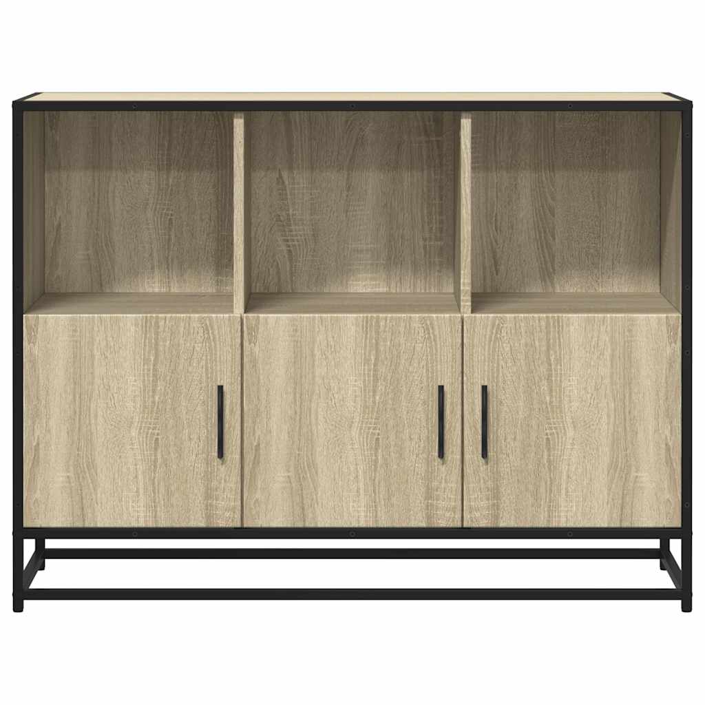Credenza Rovere Sonoma 100x35x76 cm in Legno Multistrato