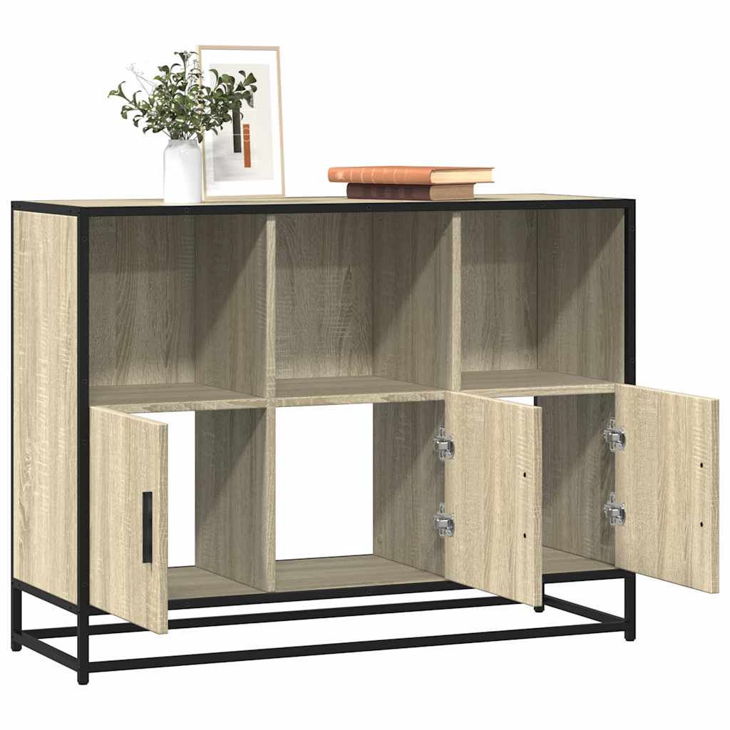 Credenza Rovere Sonoma 100x35x76 cm in Legno Multistrato
