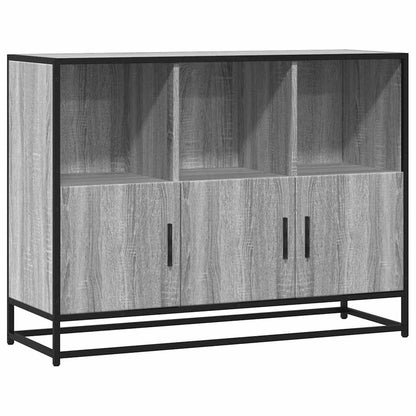 Credenza Grigio Sonoma 100x35x76 cm in Legno Multistrato