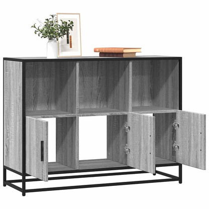 Credenza Grigio Sonoma 100x35x76 cm in Legno Multistrato