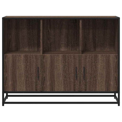 Credenza Rovere Marrone 100x35x76 cm in Legno Multistrato
