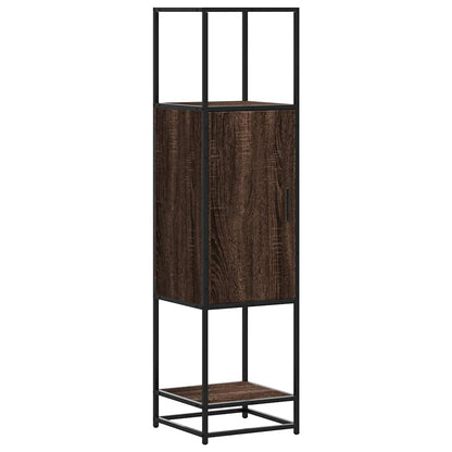 Credenza Rovere Marrone 35,5x35x139cm Legno Multistrato Metallo