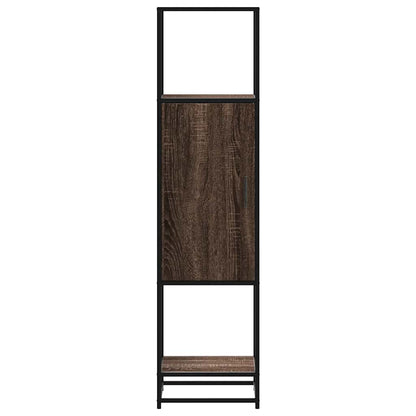 Credenza Rovere Marrone 35,5x35x139cm Legno Multistrato Metallo