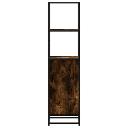 Credenza Rovere Fumo 35,5x35x139 cm Legno Multistrato Metallo