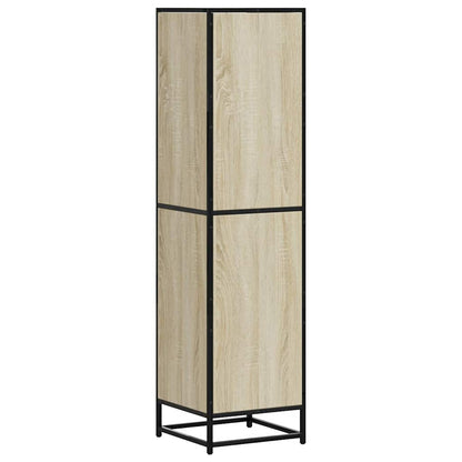 Credenza Rovere Sonoma 35,5x35x139 cm Legno Multistrato Metallo