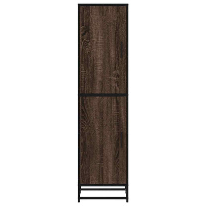 Credenza Rovere Marrone 35,5x35x139cm Legno Multistrato Metallo