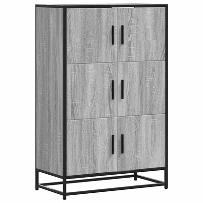 Credenza Grigio Sonoma 68x35x106,5 cm Legno Multistrato Metallo