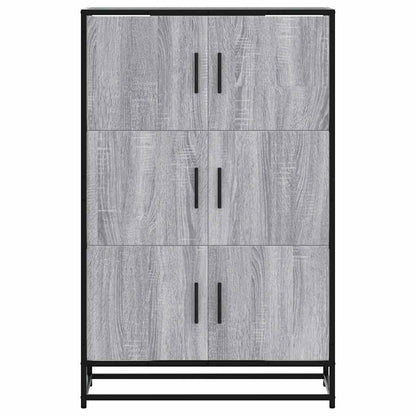 Credenza Grigio Sonoma 68x35x106,5 cm Legno Multistrato Metallo