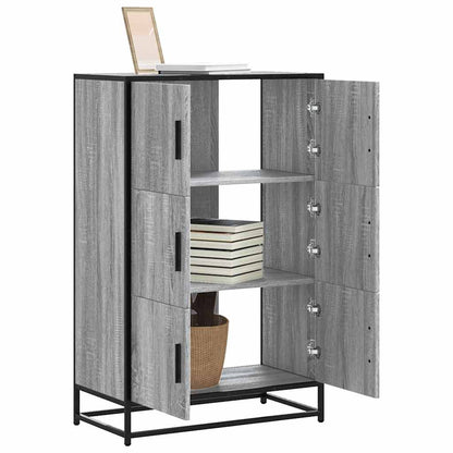 Credenza Grigio Sonoma 68x35x106,5 cm Legno Multistrato Metallo