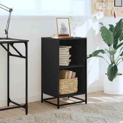 Libreria Nera 40x35x76 cm in Legno Multistrato