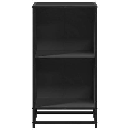 Libreria Nera 40x35x76 cm in Legno Multistrato