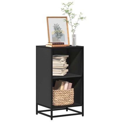 Libreria Nera 40x35x76 cm in Legno Multistrato