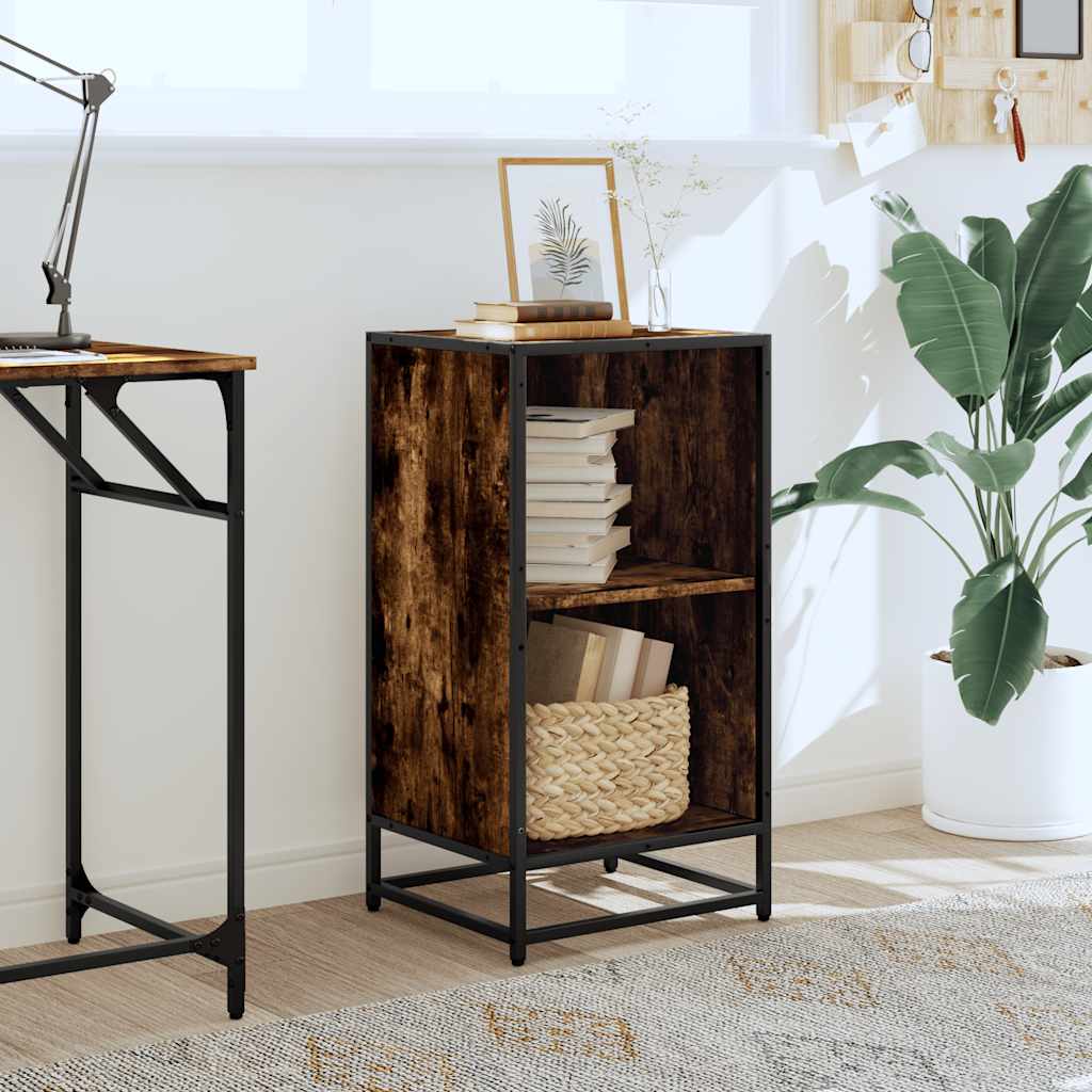Libreria Rovere Fumo 40x35x76 cm in Legno Multistrato