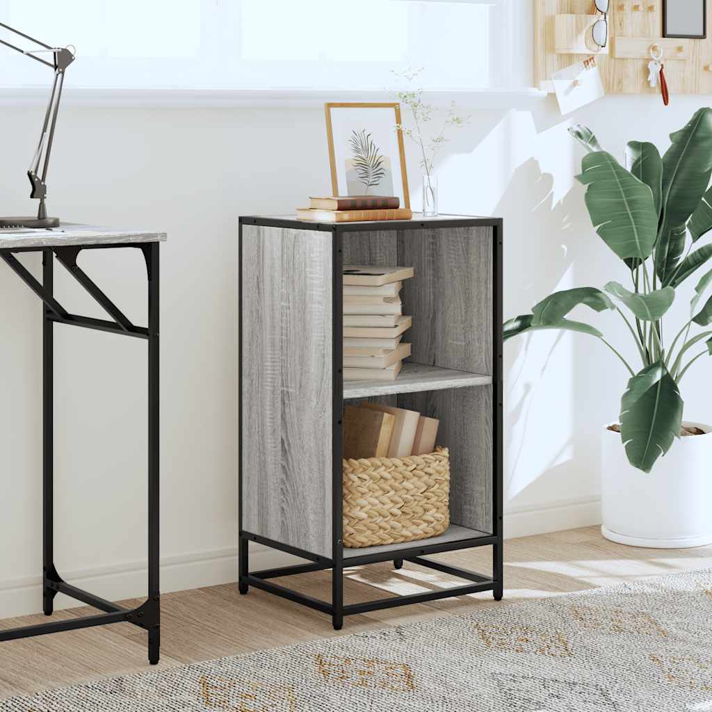 Libreria Grigio Sonoma 40x35x76 cm in Legno Multistrato