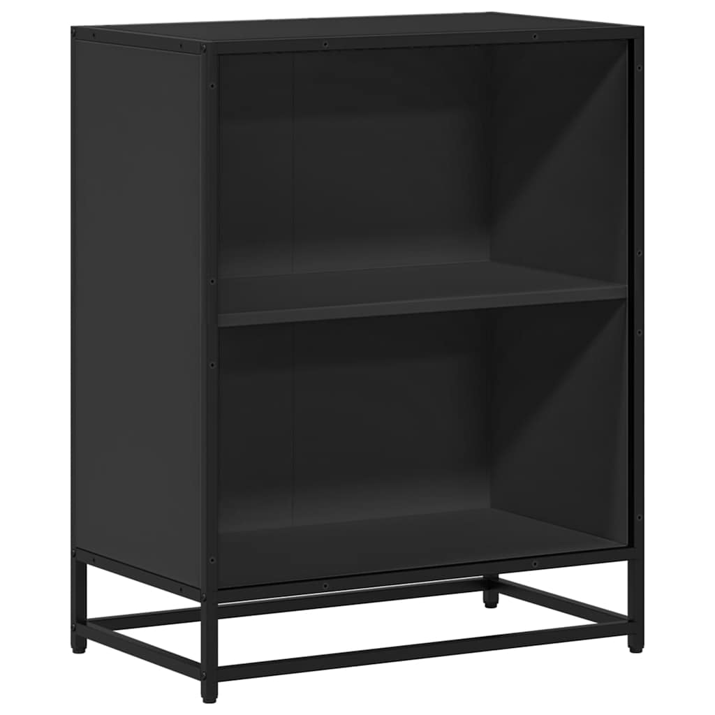 Libreria Nera 60x35x76 cm in Legno Multistrato
