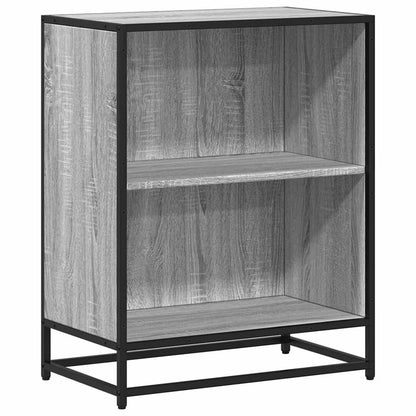 Libreria Grigio Sonoma 60x35x76 cm in Legno Multistrato