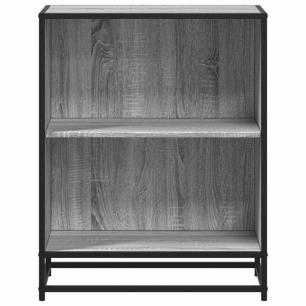 Libreria Grigio Sonoma 60x35x76 cm in Legno Multistrato