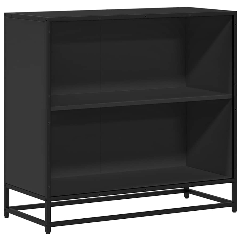 Libreria Nera 80,5x35x76 cm in Legno Multistrato
