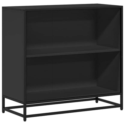 Libreria Nera 80,5x35x76 cm in Legno Multistrato